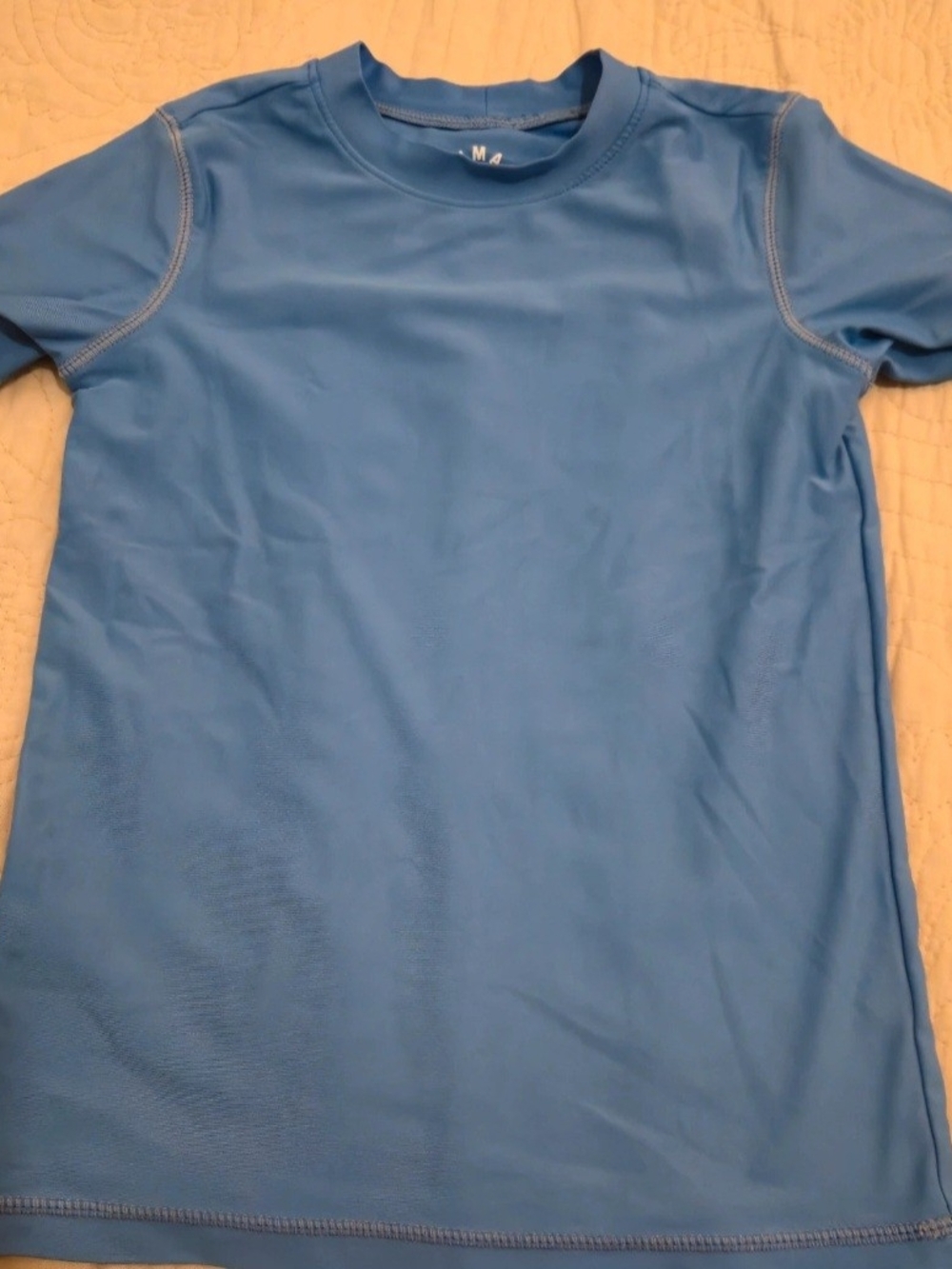 Primary Light Blue Rash Guard Top - Picture 2 of 10